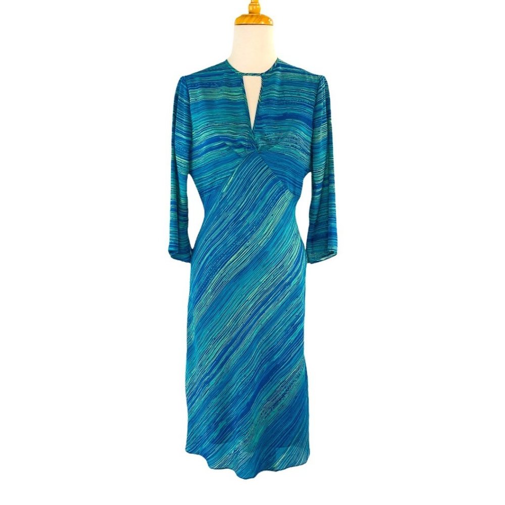 Vintage Dress 90s Cutout Neck with Bell Sleeves women’s 6 by CITRINE of Canada - Picture 10 of 10
